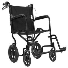 Vive Transport Wheelchair, Compact, Folding, Lightweight, Large Rear Wheels
