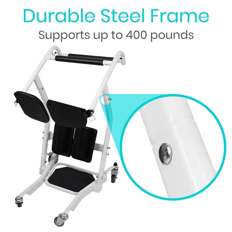 Vive Transport/Transfer, Stable Stand-Assist, secure, locking base, to 400 pounds