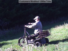 MotoTec Electric Trike 48v 1200w Servo Motor, POWERFUL, All-terrain