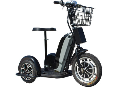 MotoTec Electric Trike 48v 800w 3-Wheel Scooter, Sit or Stand