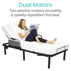 Vive Electric Bed Frame, Elevate head or foot of bed, zero gravity, remote