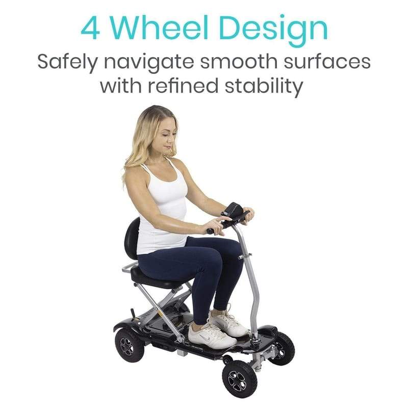 Vive Folding, Travel Mobility Scooter, variable speed, 11 miles per charge