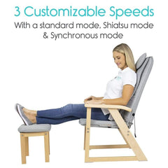 Vive Reclining, Massage Chair w/ footstool, 10 massage nodes, 3 intensities