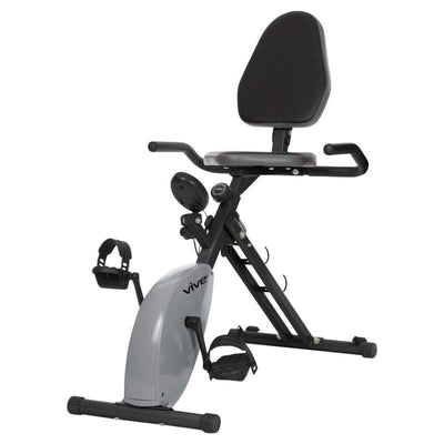 Vive X-Bike, Folding, Low-impact. Adjustabe-Tension Cardio Exercise Bike